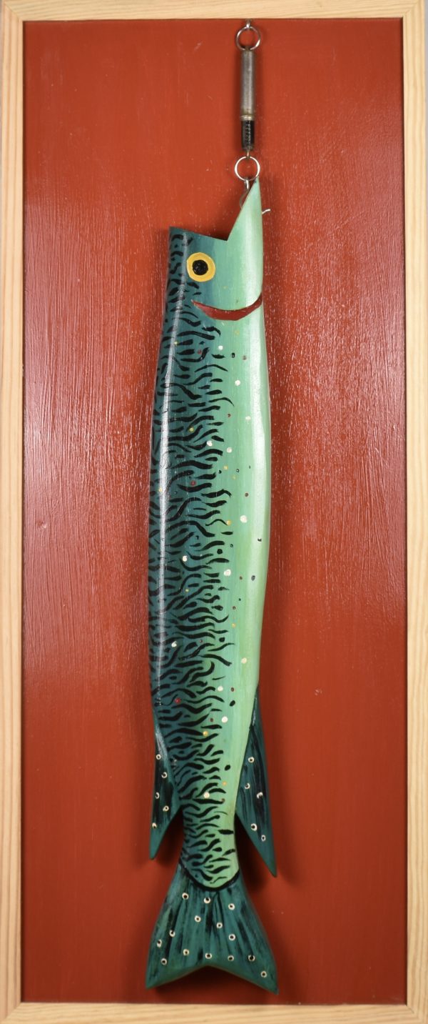 Big Fish on Red Background