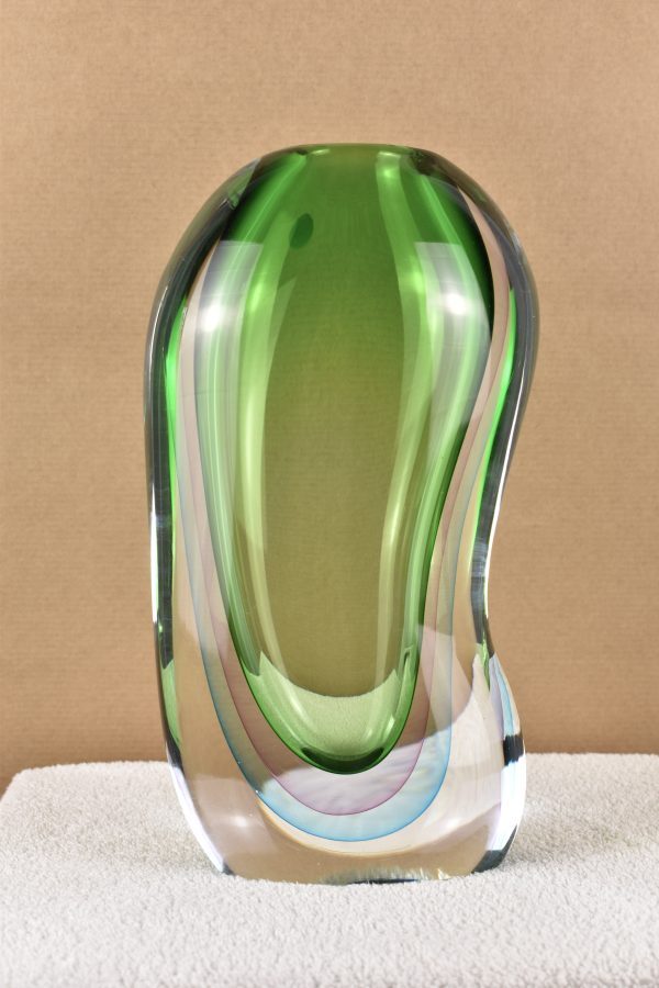 Murano Green Vase